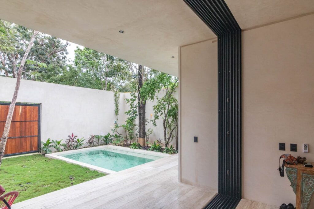 Alberca Construcción Villa Boheme Tulum